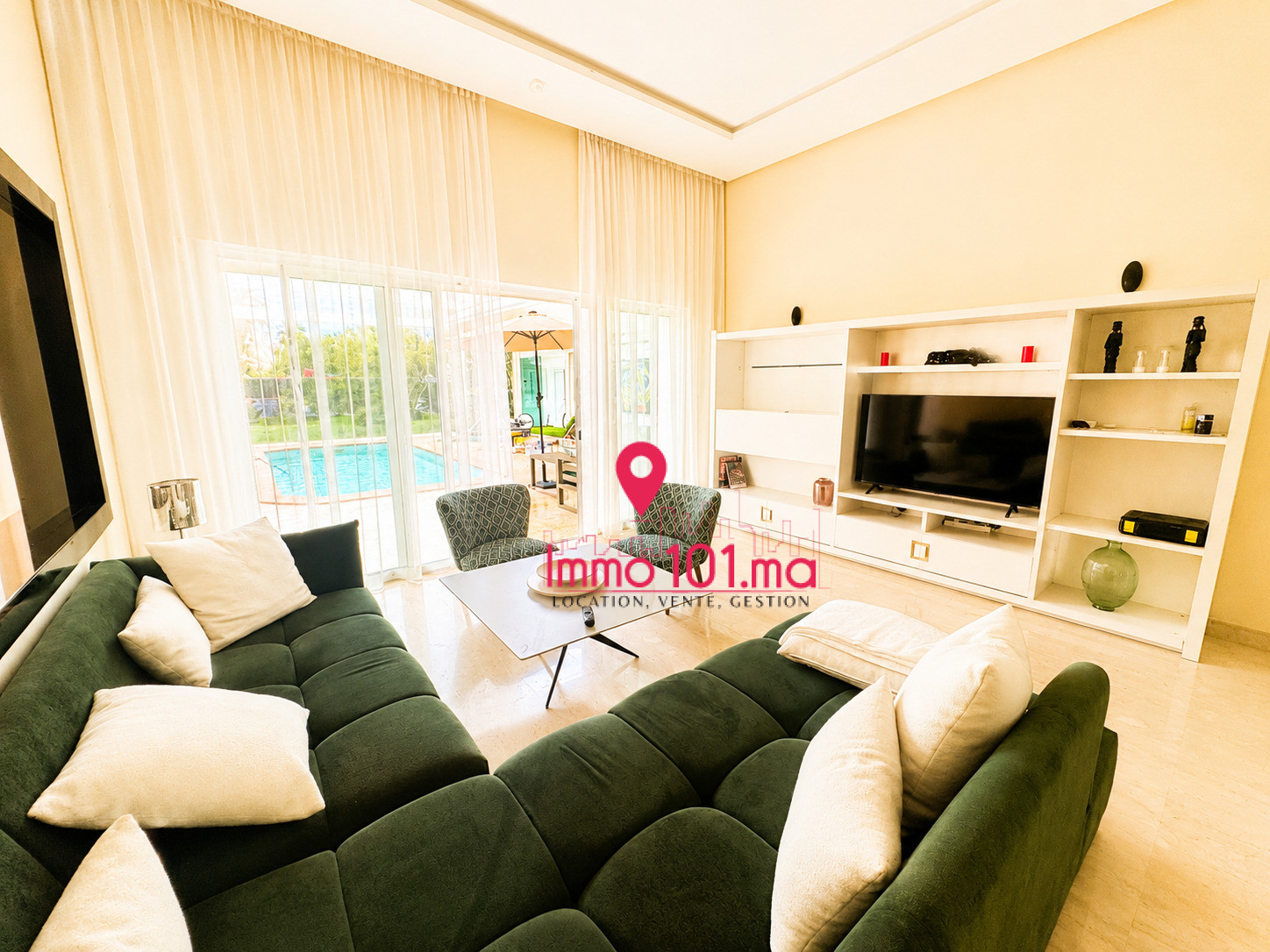 Location villa meublée plain-pied à Skhirat plage ZLLVM1675